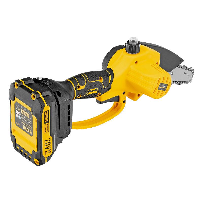 Цепная мини-пила аккумуляторная бесщет., CCS-150, шина 150 мм, Li-Ion, 20 В Denzel 58650