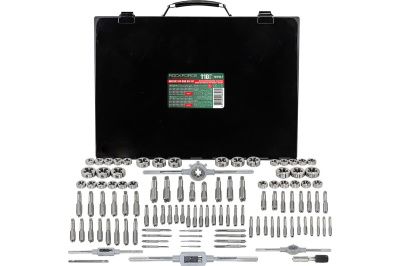 Набор метрических метчиков и плашек 110 пр RockForce RF-M110-1