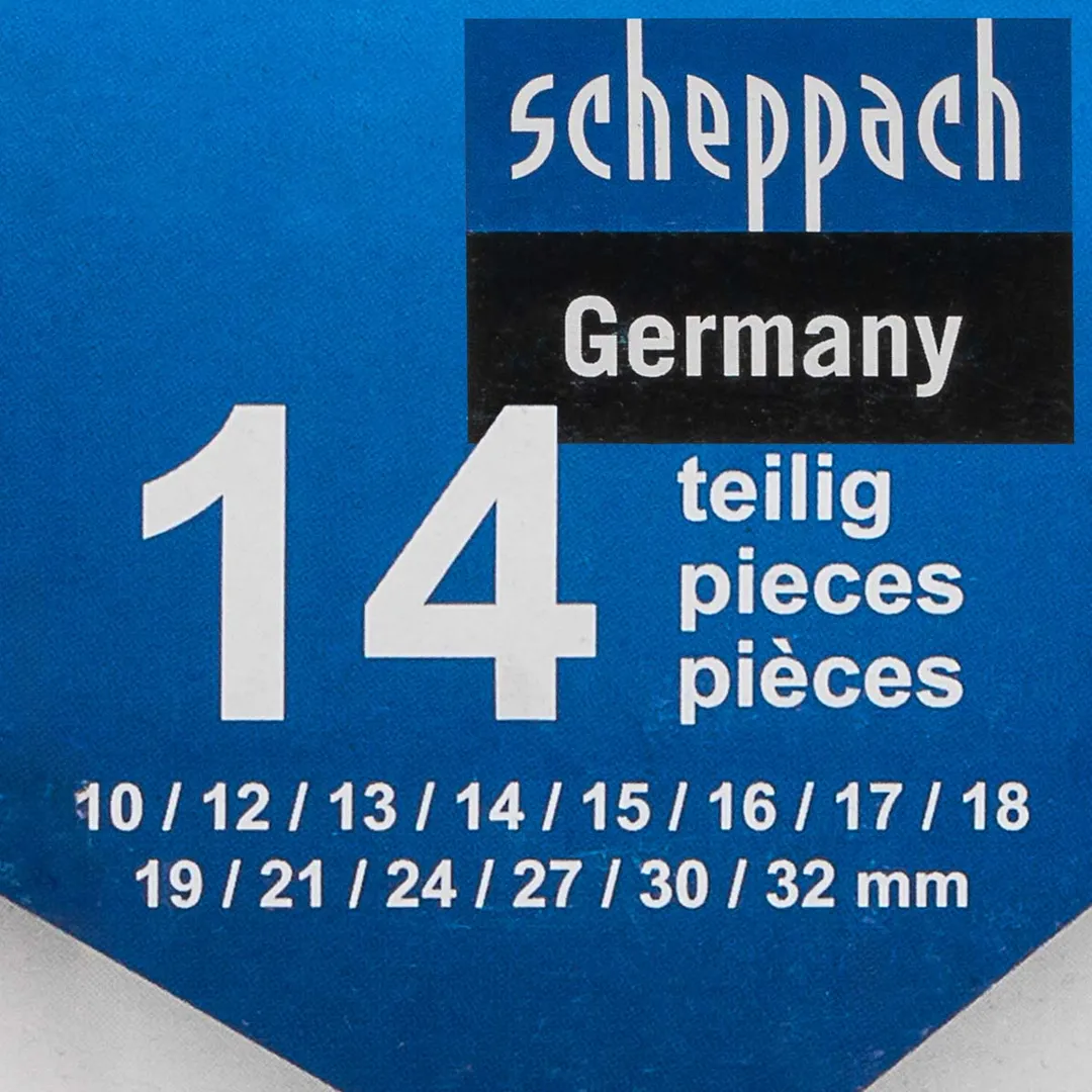 Набор комбинированных ключей 14 пр. 10, 12-19, 21, 24, 27, 30, 32 мм Scheppach Sch-5141P