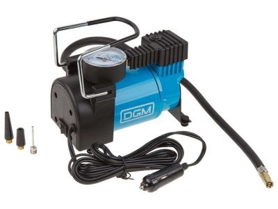 Компрессор автомобильный AC-0913, 12 В, 130 Вт, 35 л/мин, 10 бар, манометр 7 бар, сумка, DGM AC-0913