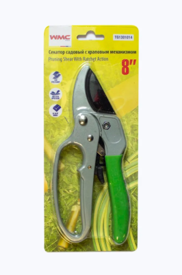 Секатор садовый усиленный с храповым механизмом 200 мм  WMC TOOLS WMC-TG1301014