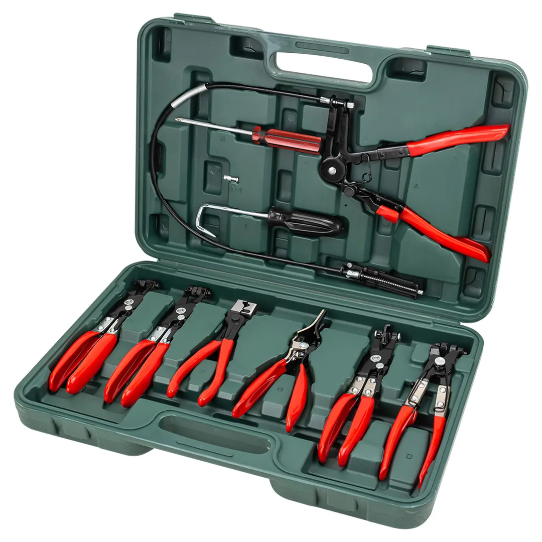 Набор щипцов для снятия и установки хомутов и шлангов 9 пр RockForce RF-909G3