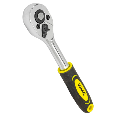 Трещотка реверсивная с резиновой ручкой 1/4'' 24 зуба WMC TOOLS WMC-80229