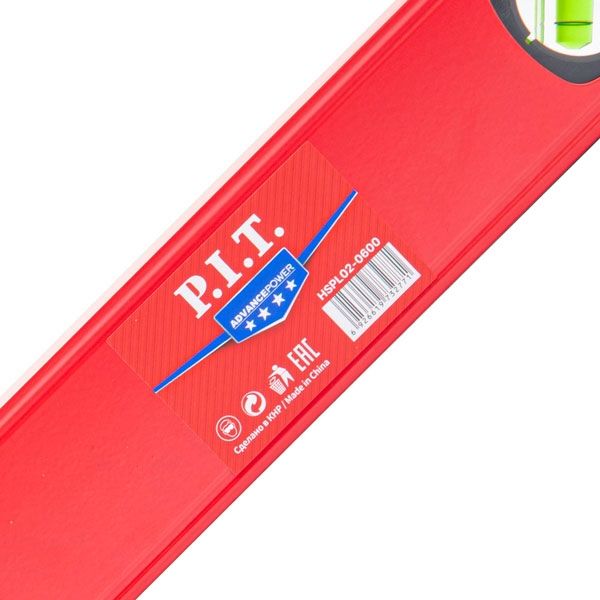 Уровень пузырьковый магнитный ADVANCE HSPL02-0600 (600мм, 3 капсулы, коробчатый,1мм/м) PIT HSPL02-0600