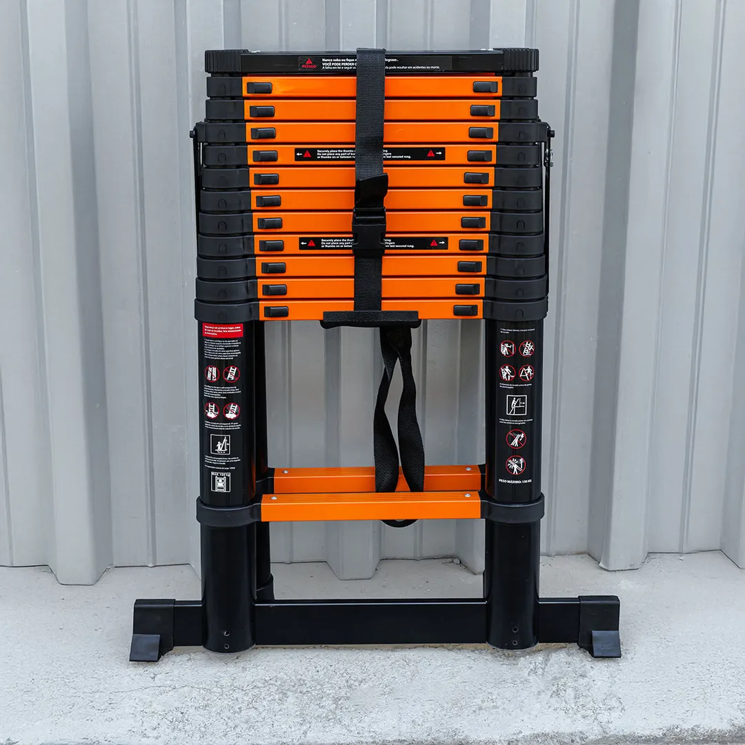 Стремянка телескопическая алюм. бытовая 3.8 м, 13+13 ступ. ISMA ISMA-UP380-2