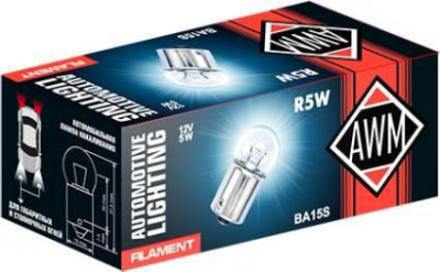 Лампа накаливания R5W 12V 5W (BA15S) AWM 410300010