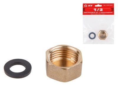 Заглушка вн. 1/2 с прокладкой AV Engineering AVE310001