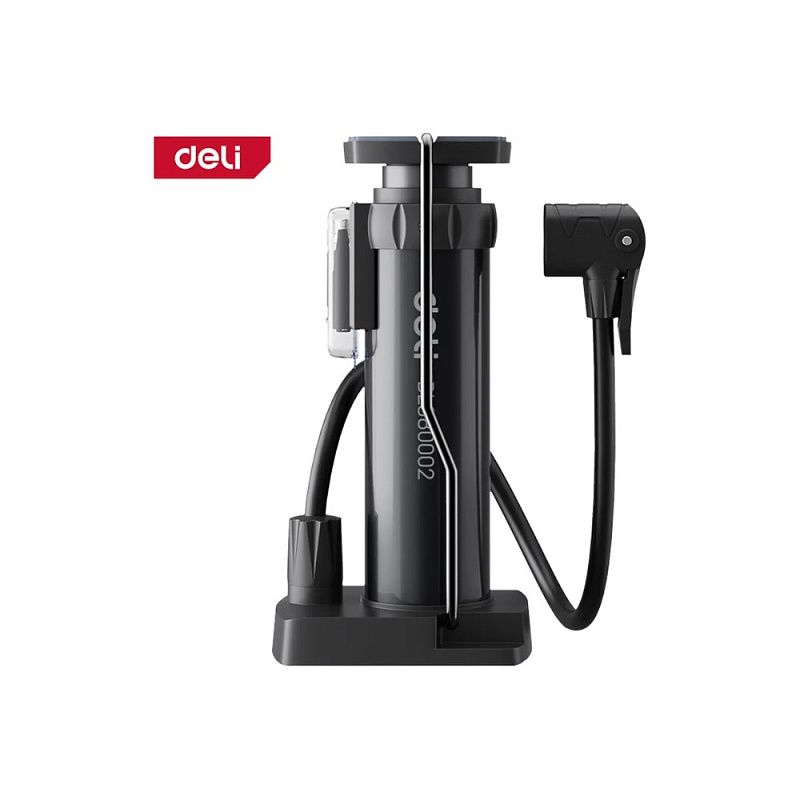 Насос велосипедный ножной Deli YS EDL880002, 5.5bar/80psi