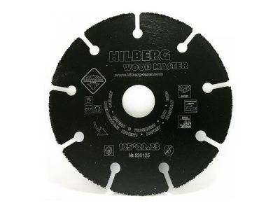 Круг карбид вольфрама отрезной 125х22 мм для дерева Super Wood HILBERG 530125