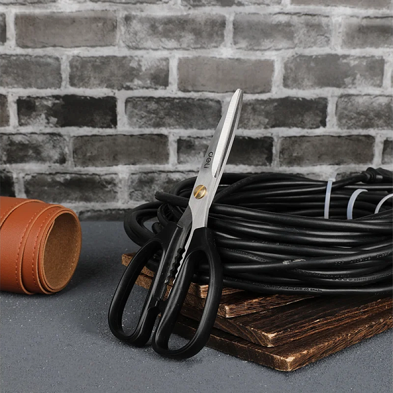 Ножницы универсальные Deli YS EDL2613, 195 мм, черный