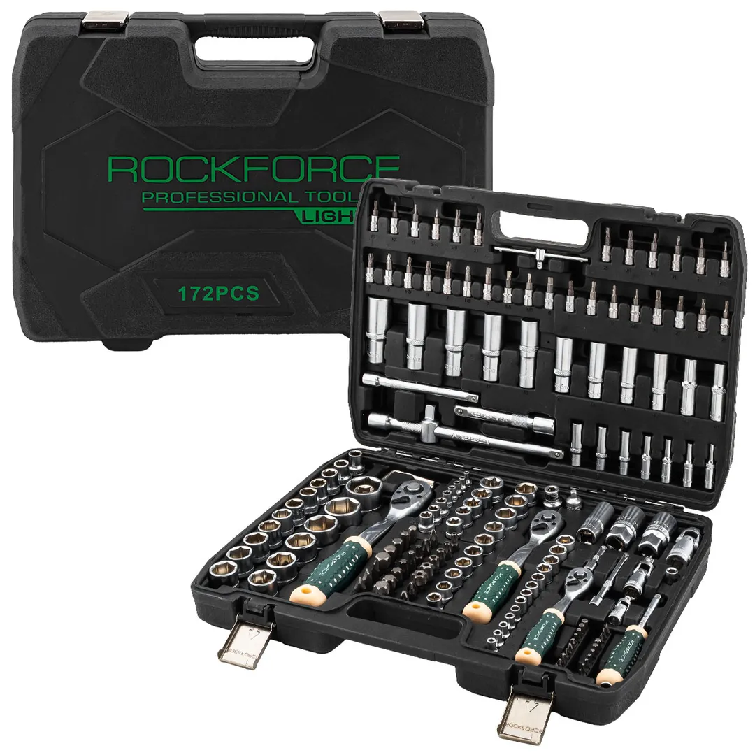 Набор инструментов 172 пр 1/4''&3/8''&1/2'' 6-гр RockForce RF LIGHT-41723-5
