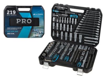 Набор инструментов 219 пр. 1/4'',3/8''&1/2'' LE MANS 6-гр Pro Startul PRO-219L