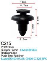 Клипса для крепления внутренней обшивки а/м GM пластиковая, 100 шт Forsage C0215(GM)