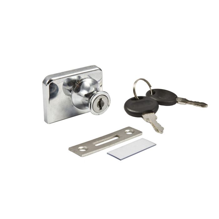 Замок для стеклянных распашных 2-х дверей механический 409 AKS 60916