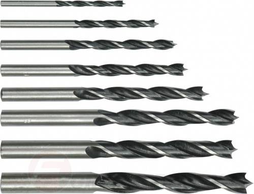 Набор сверл по дереву 4-10 мм 8 шт. Vorel 22380