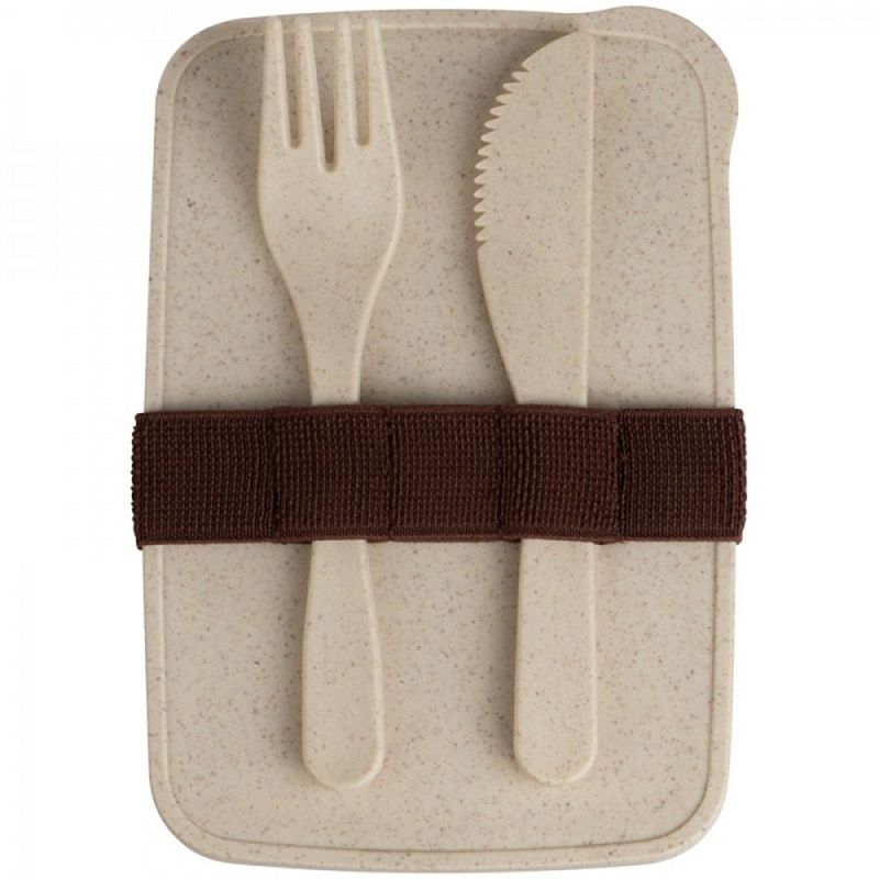 Контейнер для еды "Lalig", бамбуковое волокно, коричневый