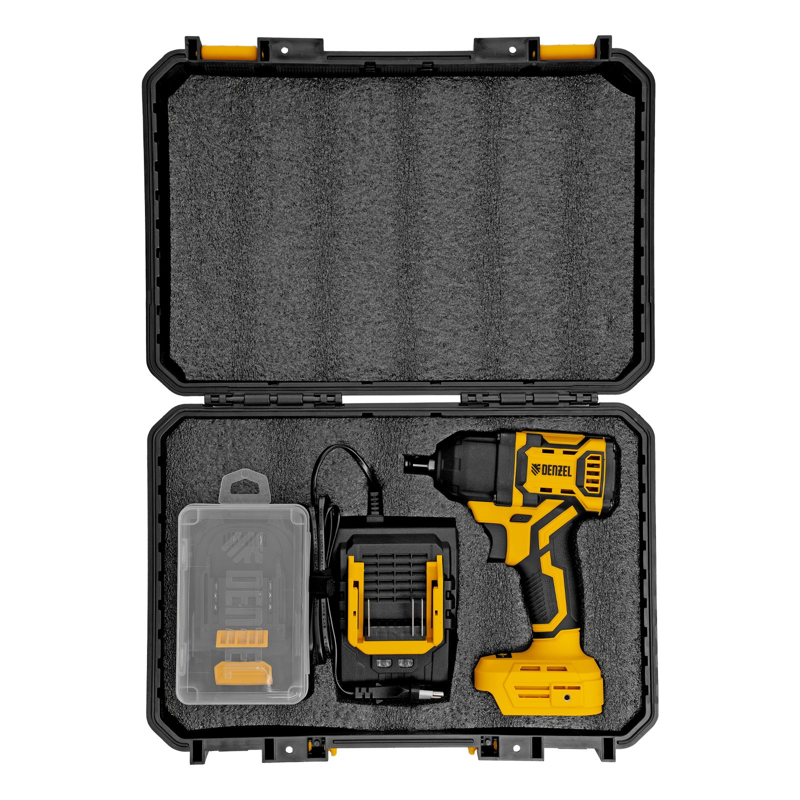 Гайковерт ударный аккумуляторный бесщет. CIWH-BL-20-500, Li-Ion, 20 В Denzel 26524