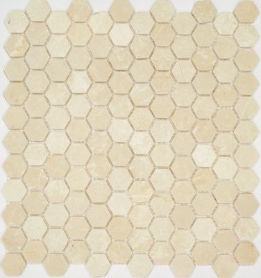 Мозаика Pietrine Hexagonal Crema Nova, 25х25х6 мм, MOSAICSTORY 30124