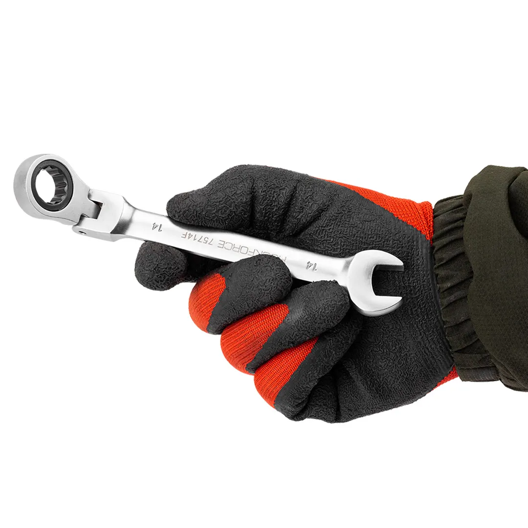 Набор ключей комбинированных трещоточных с шарниром 9 пр, 8-19 мм RockForce RF-51092F