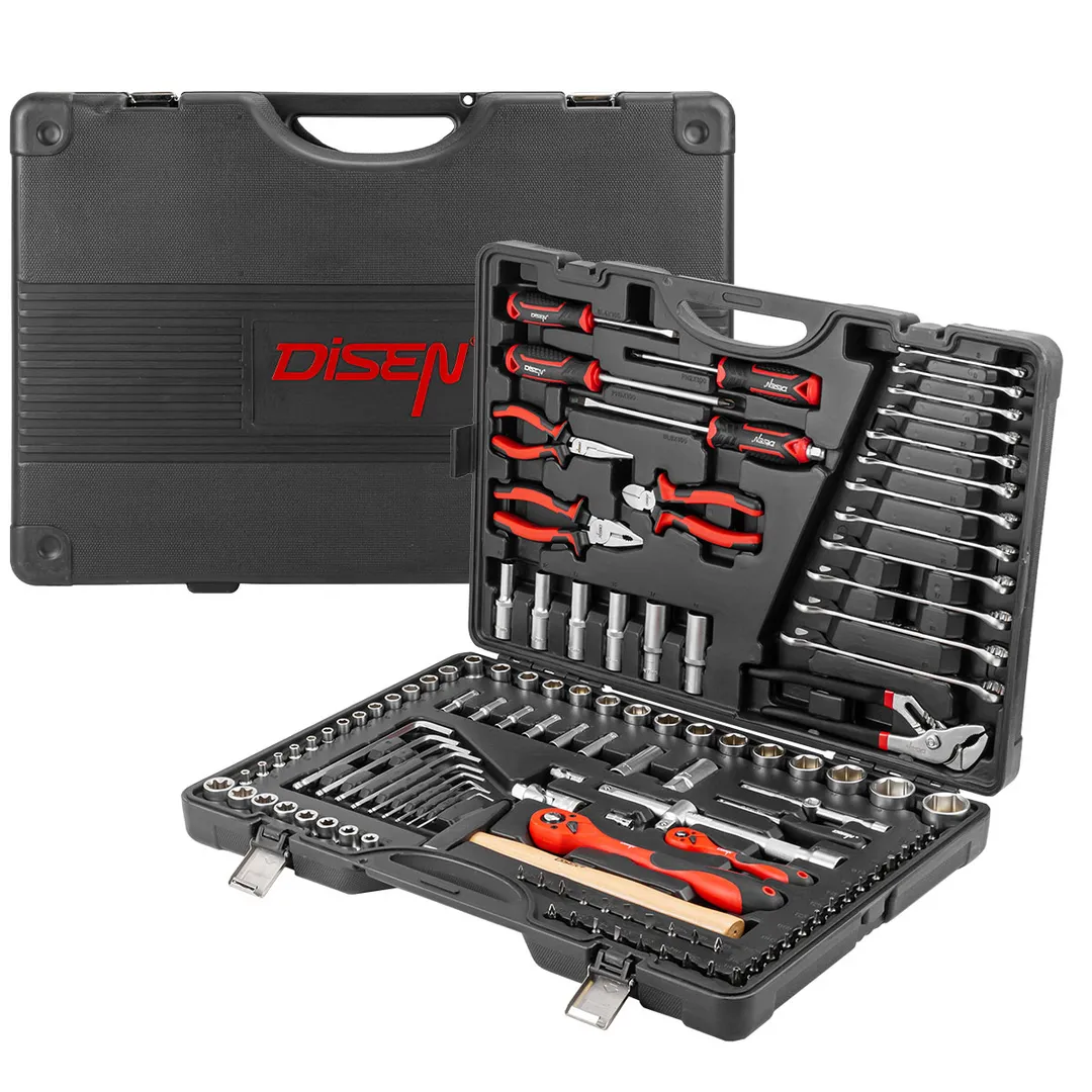 Набор инструментов 122 пр. 1/4''&1/2'' 6-гр DISEN DS38901