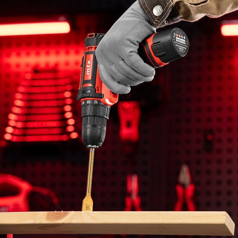 Дрель-шуруповерт аккумуляторная CDS-12, Li-Ion, 12 В MTX 26183