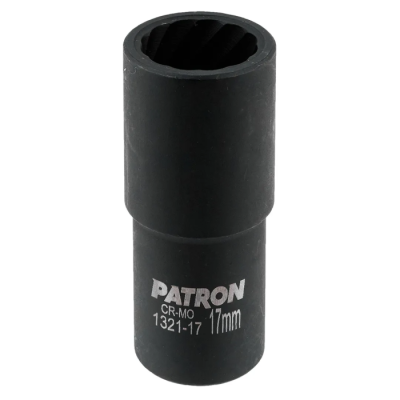 Головка-экстрактор ударная двухсторонняя экстрактор/6-гр 17 мм 1/2'' 6/12-гр PATRON P-1321-17