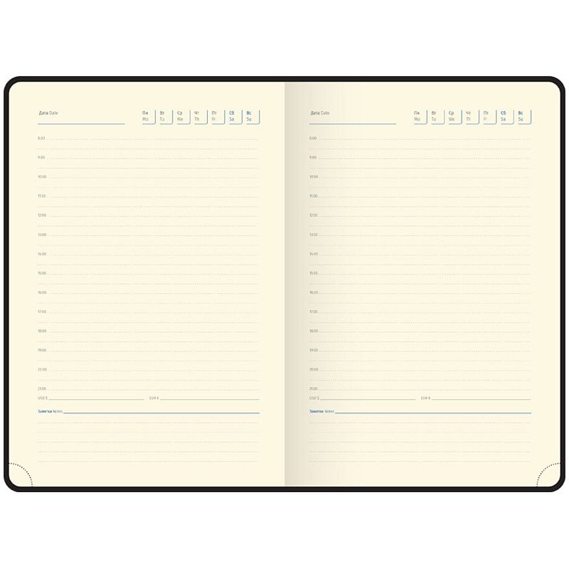 Ежедневник недатированный "xGold", А5, 320 страниц, синий