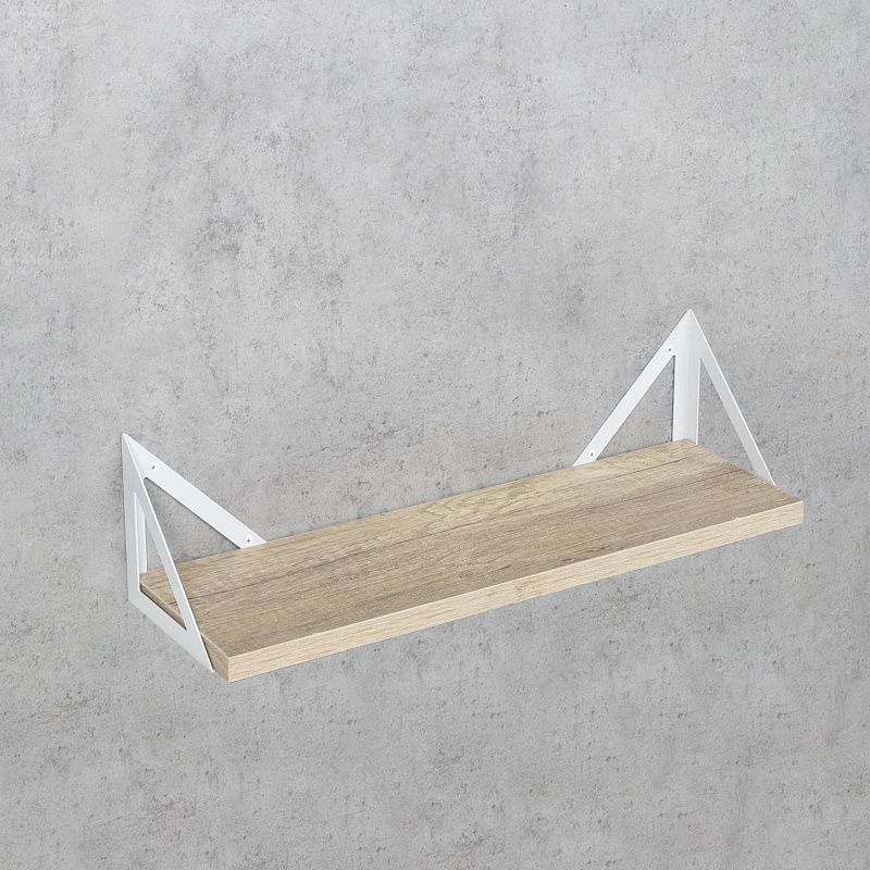 Полкодержатель мет. RISE 130*130*130*1.5 белый AKS 124295