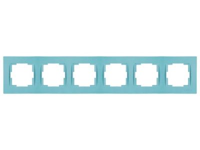 Рамка 6-ая горизонтальная синяя, RITA, Mutlusan 22208001612