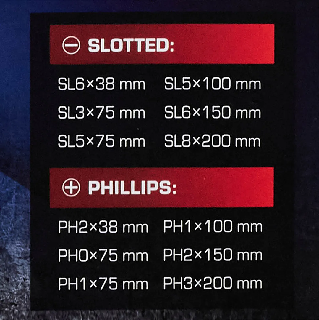 Набор ударных отверток 12 пр Forsage F-21311