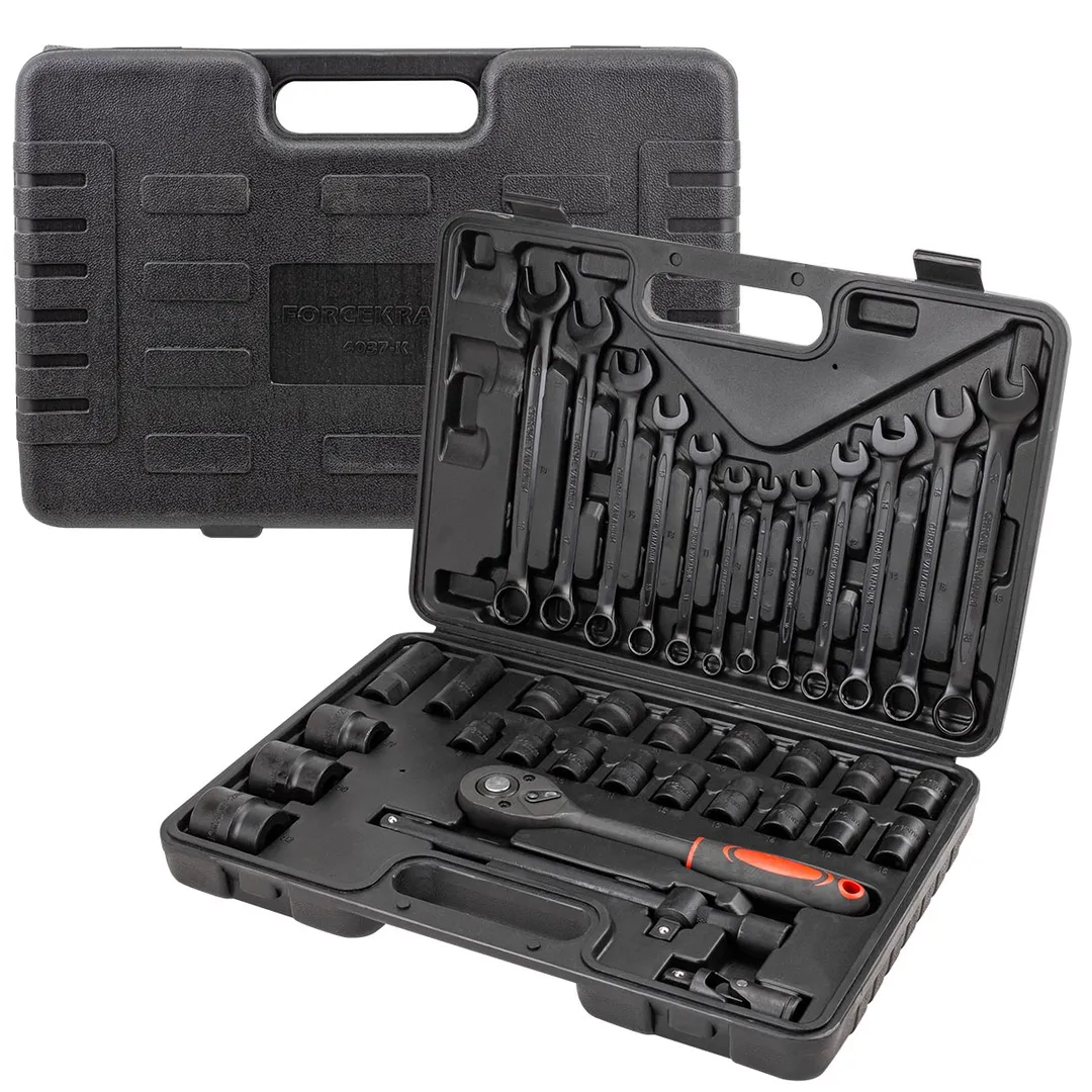 Набор ударных инструментов 37 пр 1/2'' 6 гр ForceKraft FK-4037-K