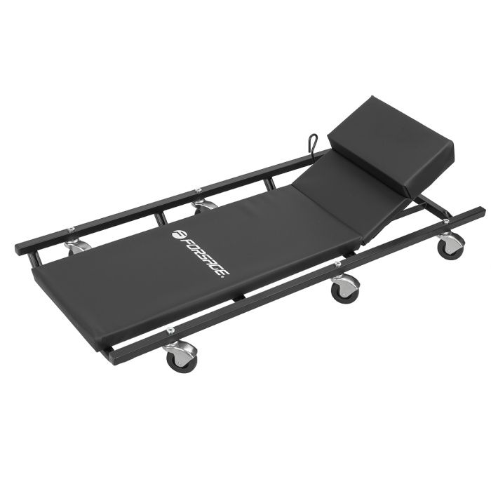 Лежак подкатной на 6-ти колесах с регулируемым подголовником 425х125 мм Forsage F-TR6452 BIG