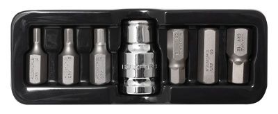 Набор бит HEX с битодержателем 7 пр. 10 мм RockForce RF-4075(Биты 7пр)