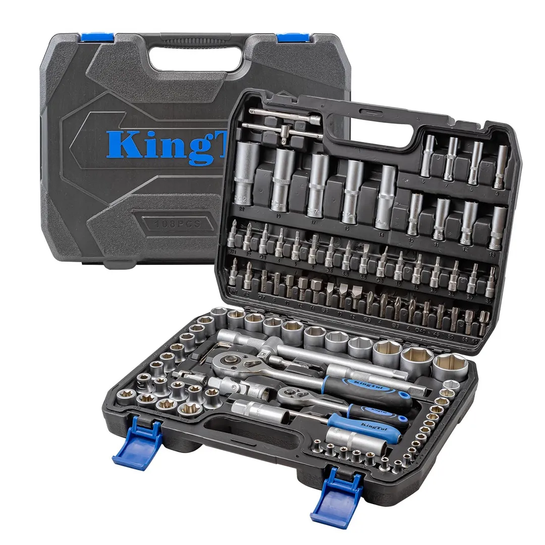 Набор инструментов 108 пр 1/4''&1/2'' 6-гр KINGTUL KT-108