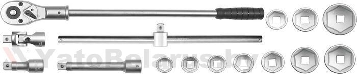 Набор инструментов 3/4'' 30-60 мм 15 пр. Yato YT-1334