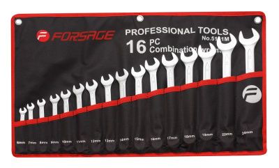 Набор комбинированных ключей 16 пр. Forsage F-5161P