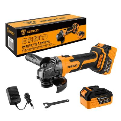 Углошлифмашина аккумуляторная DKAG20-125 063-2151 DEKO 063-2151