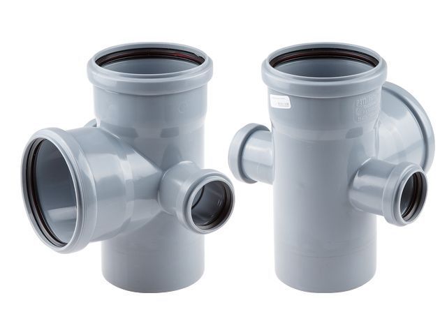 Крестовина двухпл. ВК 110/110х87,5/50/50 РТП, для внутренней канализации РосТурПласт 36542