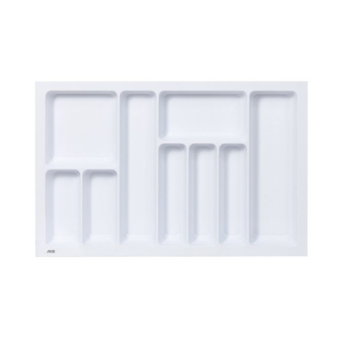 Лоток для столовых приборов 800 LINER 735*485, белый AKS 132248