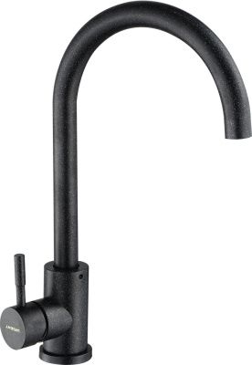 Смеситель для кухни, нержавеющая сталь, черный Wisent W4998-3-22