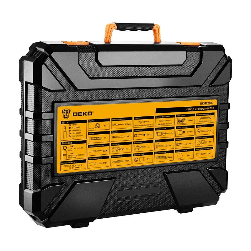 Набор инструментов для дома DKMT208-1 (208шт.) DEKO 083-2050