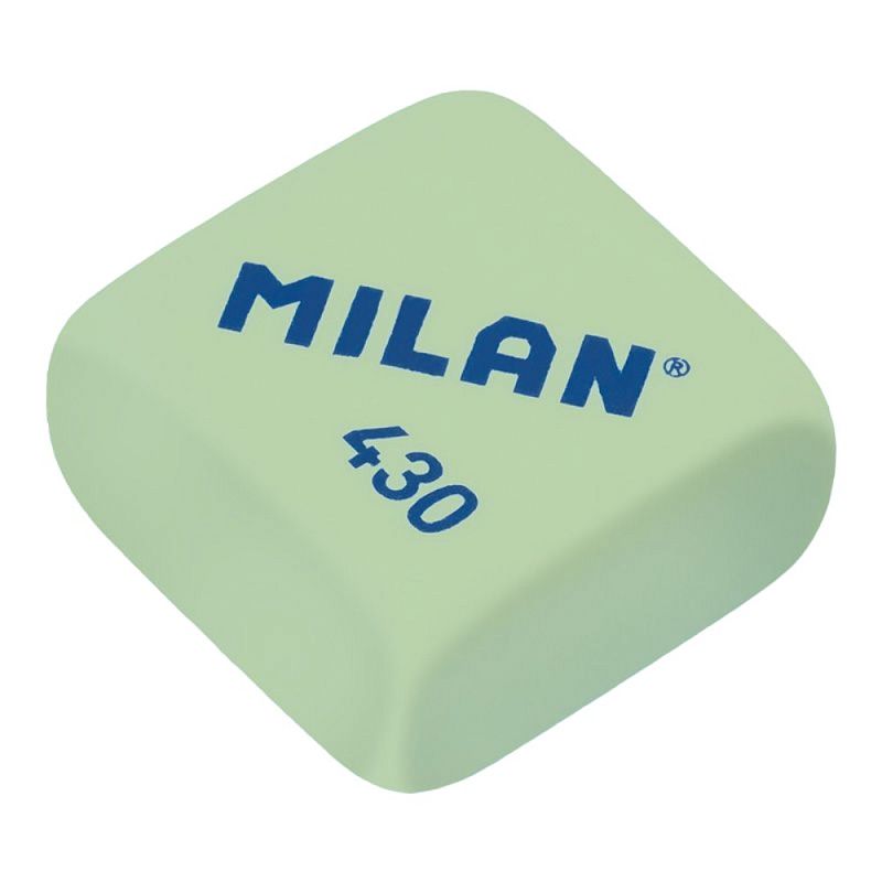 Ластик Milan "430", 1 шт, белый