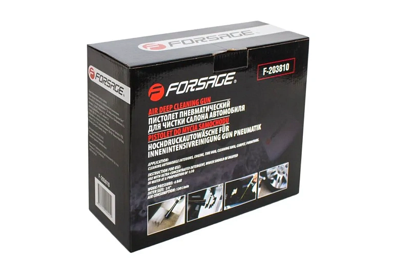 Пистолет пневматич.''Tornado'' для химчистки а/м, 1 л ,6bar, 120 л/мин Forsage F-203810