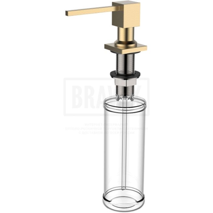 Дозатор моющего средства встраиваемый в мойку, латунь/пластик, золото GERHANS K50404G