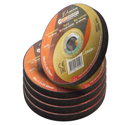 Круг отрезной по металлу 125x1,2x22,2 мм, 50 шт ForceKraft FK-CW505 PREMIUM[50шт к-т]