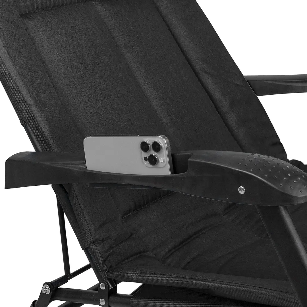 Шезлонг складной WMC TOOLS WMC-FG-HY-8000BK