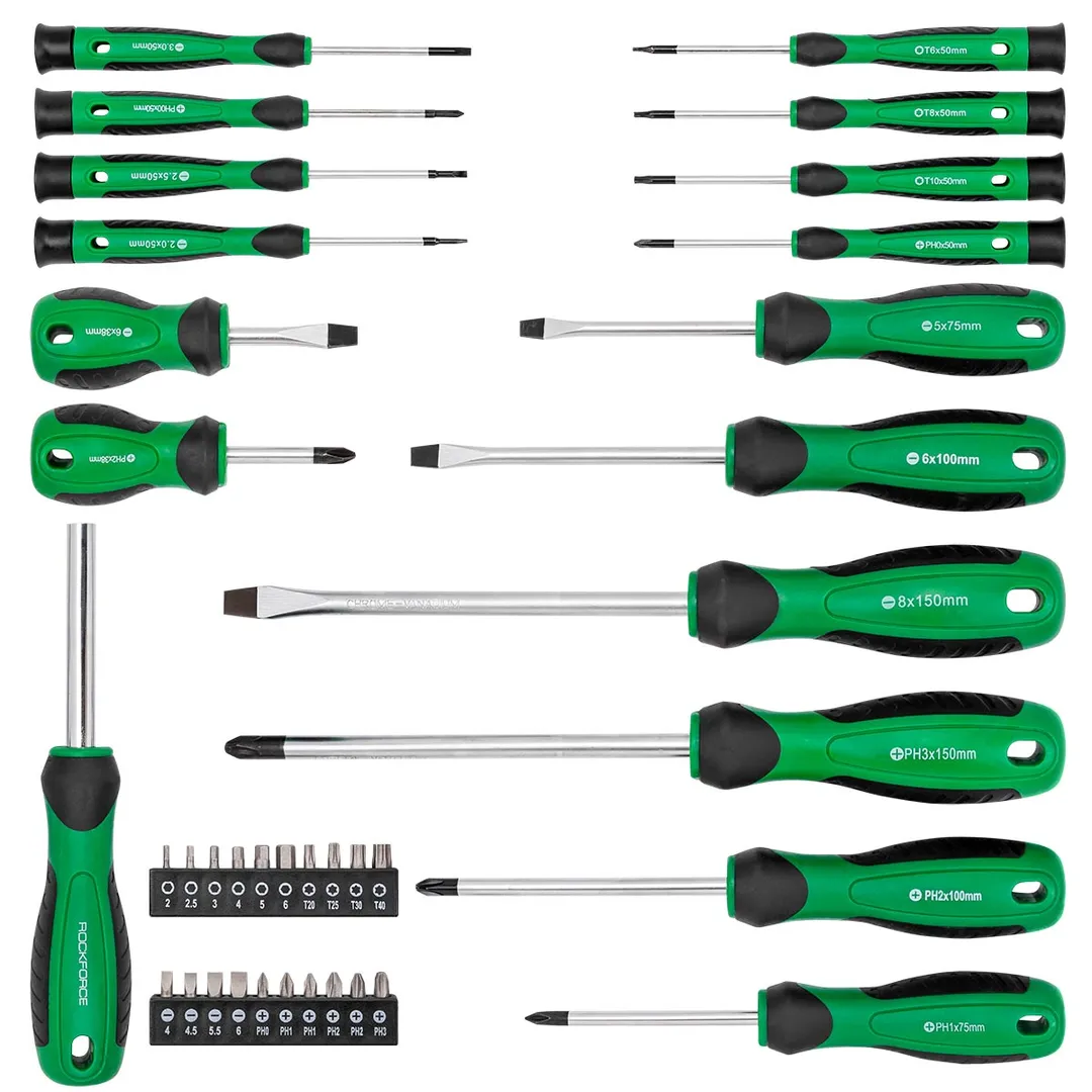 Набор отверток в комплекте с битами 37 пр RockForce RF-7037