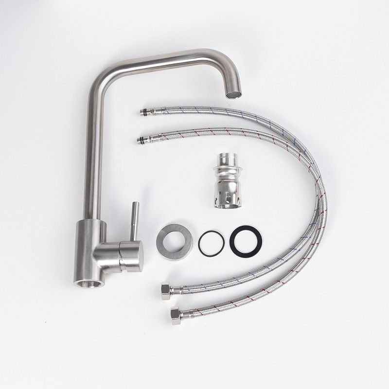 Смеситель для кухни однорычажный, HDF-2862, сатин, AKS 117675