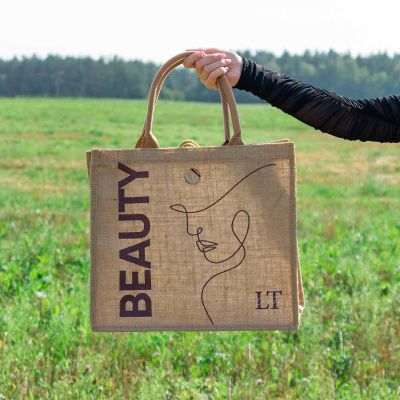 Сумка-шоппер (материал джут) 40х35х14см, max нагрузка 10кг La and Te beaute LT-shbag3